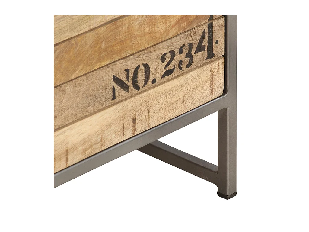 Armoire à tiroirs 45x30x105 cm Bois de manguier massif