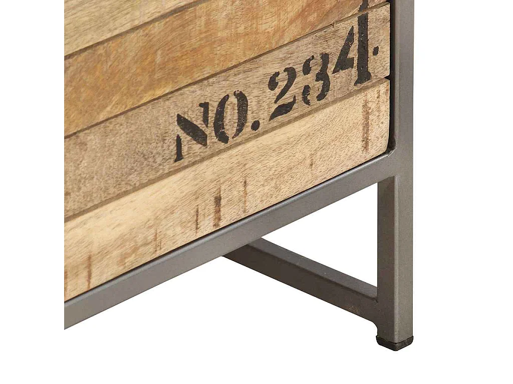 Armoire à tiroirs 45x30x105 cm Bois de manguier massif