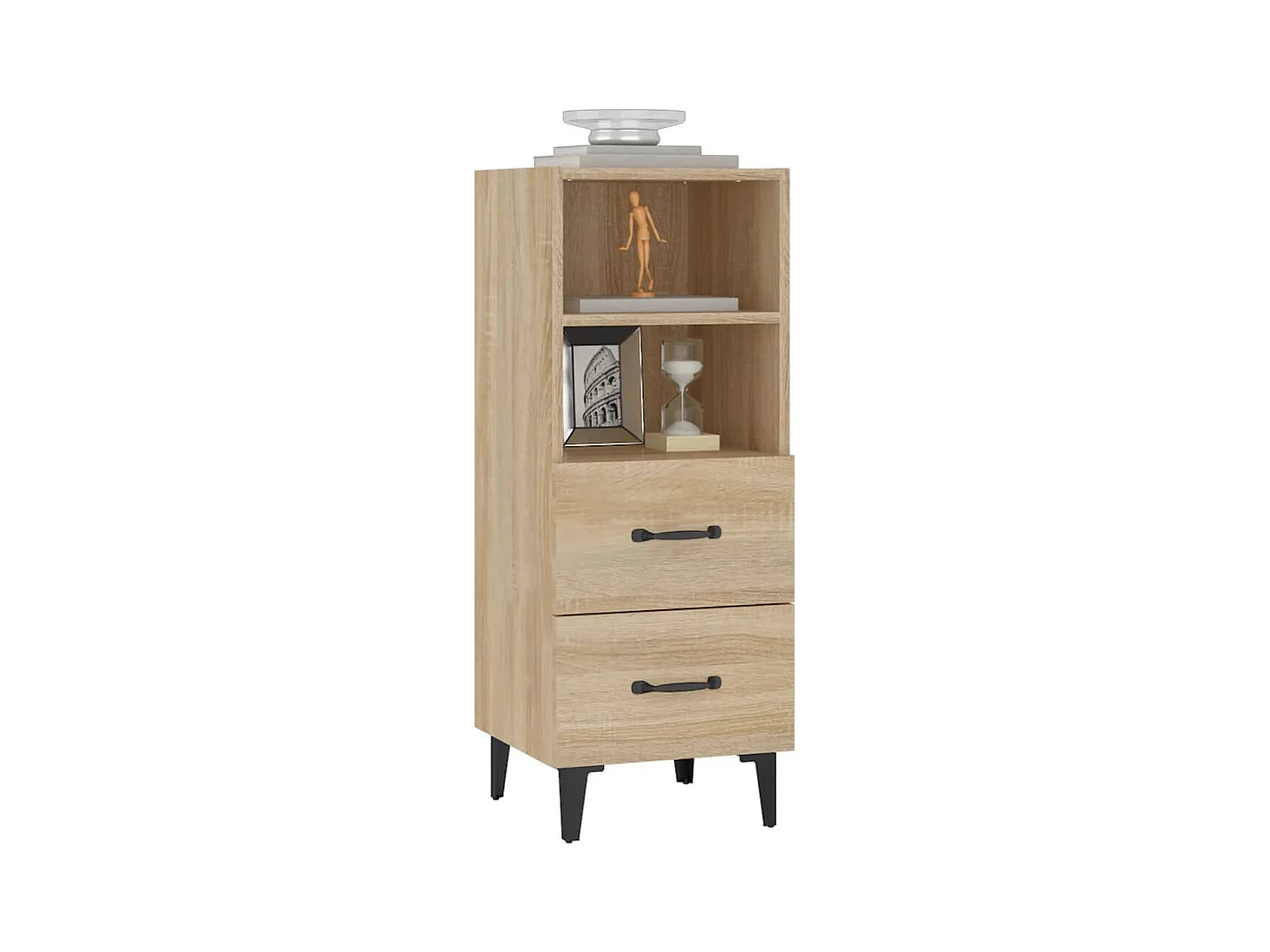 Buffet Chêne sonoma 34,5x34x90 cm Bois d'ingénierie