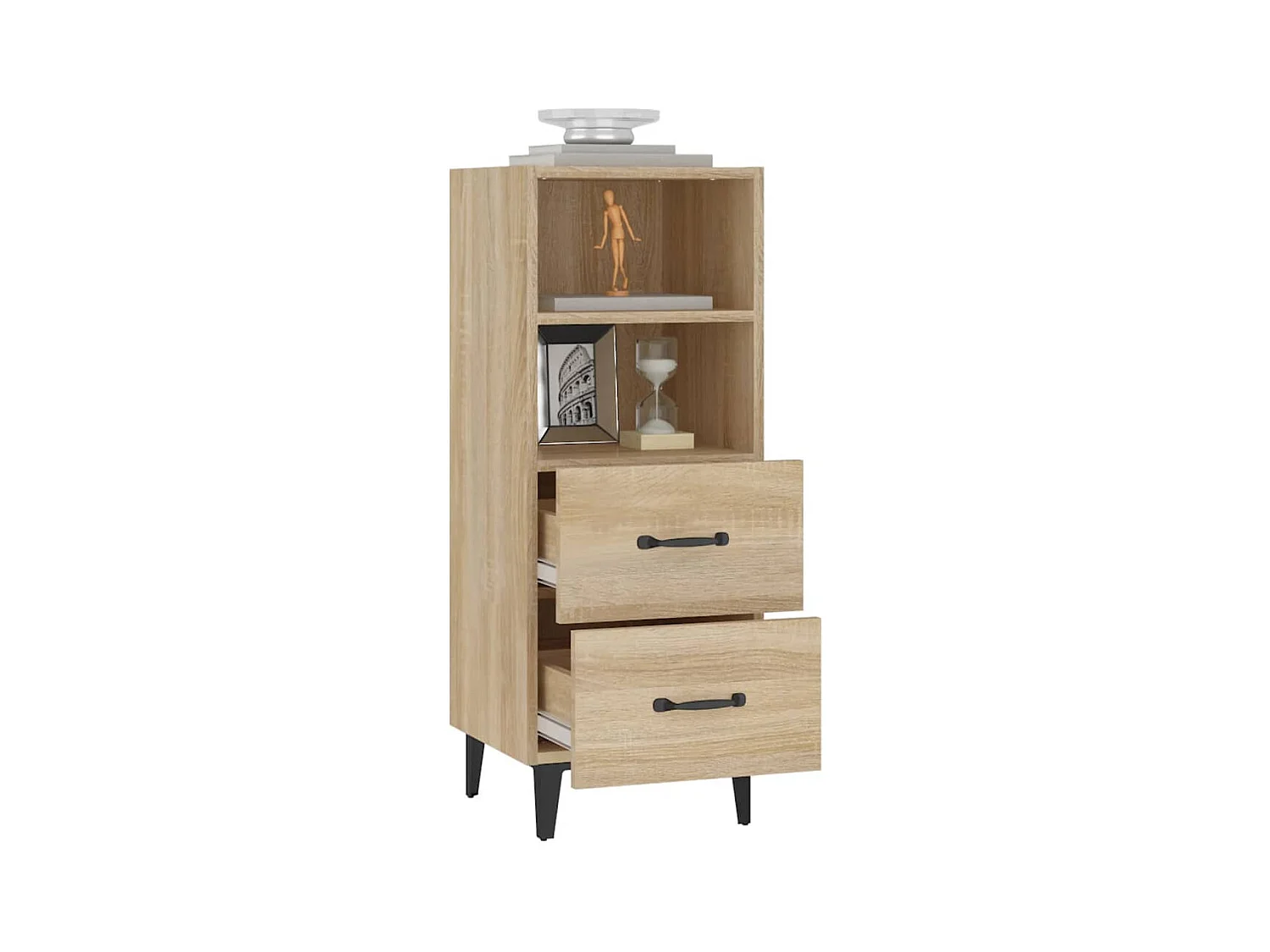 Buffet Chêne sonoma 34,5x34x90 cm Bois d'ingénierie
