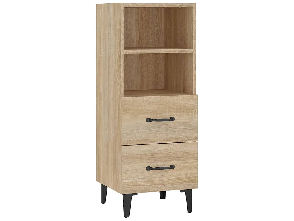 Dressoir 34,5x34x90 cm bewerkt hout sonoma eikenkleurig