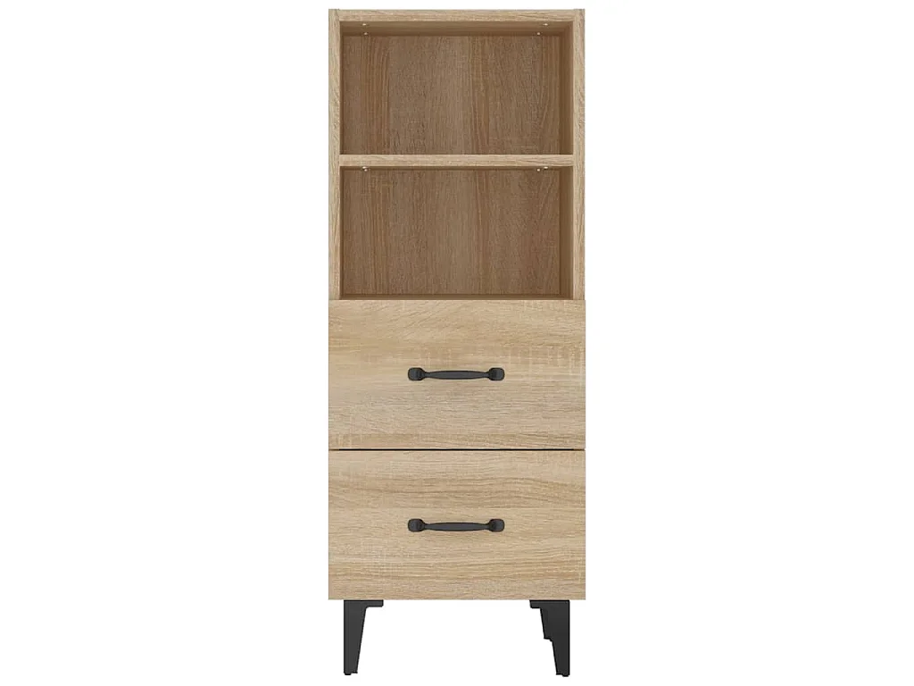Dressoir 34,5x34x90 cm bewerkt hout sonoma eikenkleurig