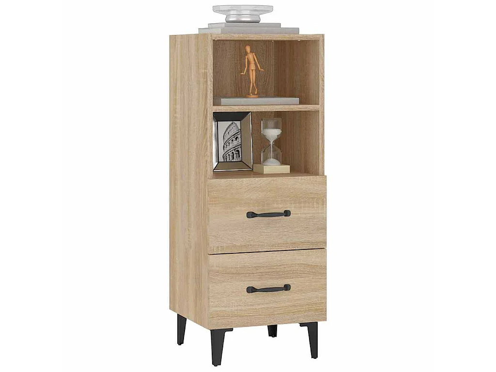 Buffet Chêne sonoma 34,5x34x90 cm Bois d'ingénierie
