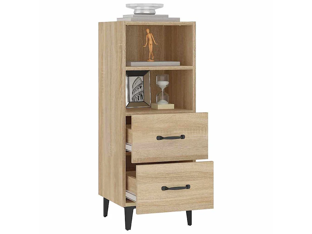 Buffet Chêne sonoma 34,5x34x90 cm Bois d'ingénierie