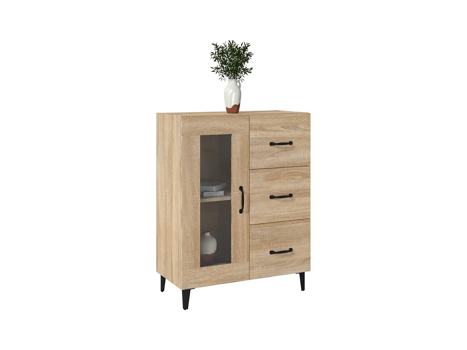 Aparador 69,5x34x90 cm derivados de madeira carvalho sonoma