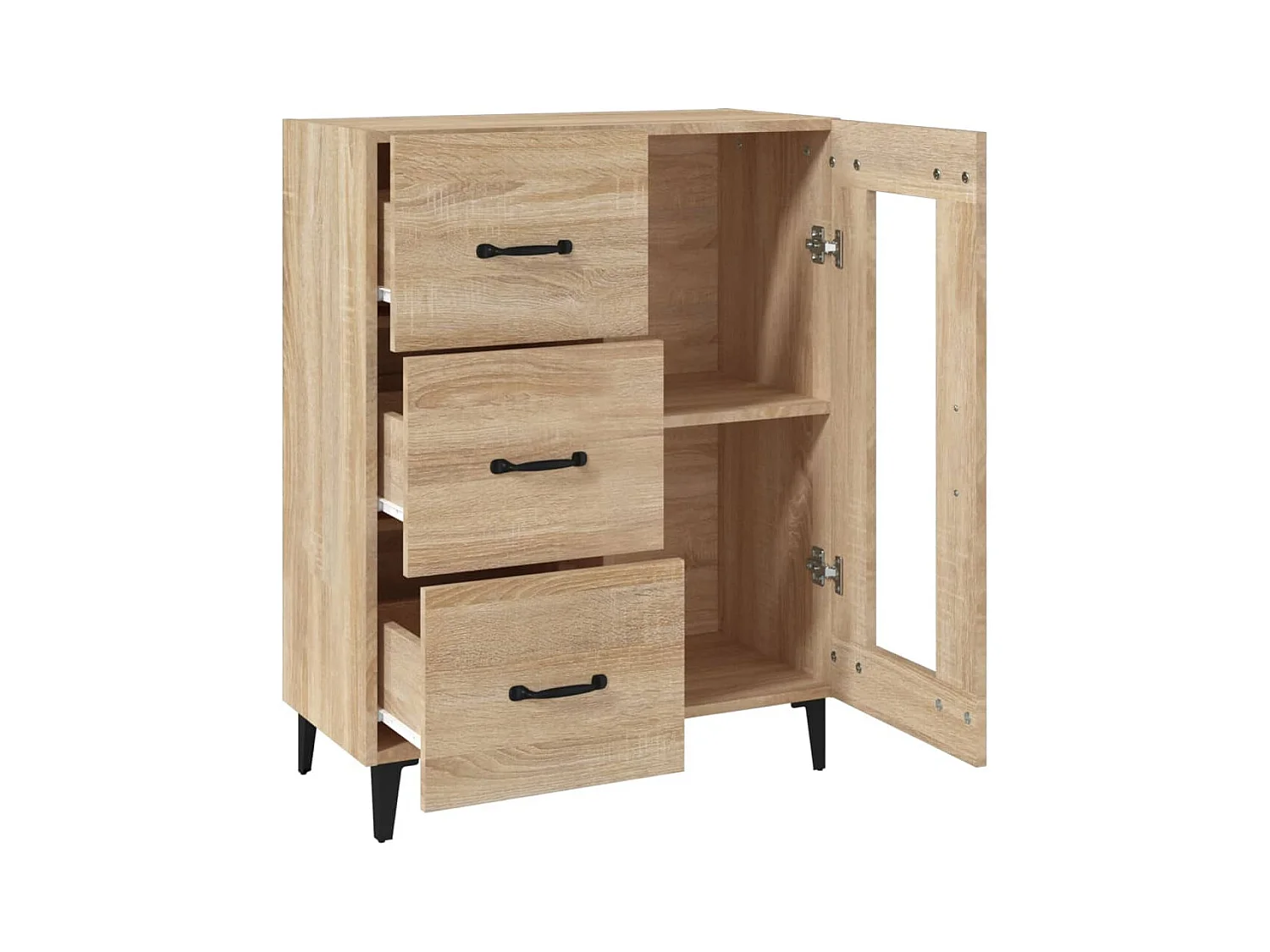 Aparador 69,5x34x90 cm derivados de madeira carvalho sonoma