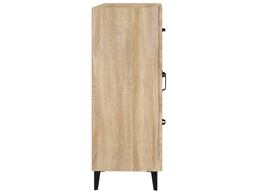Buffet chêne sonoma 69,5x34x90 cm bois d'ingénierie