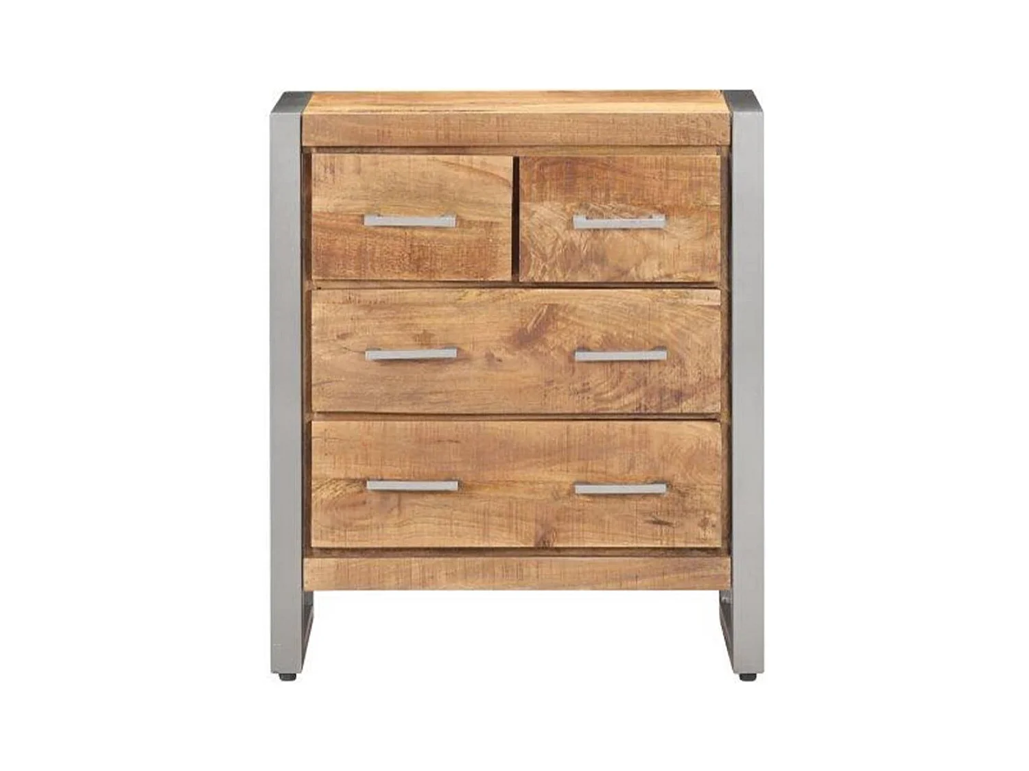 Credenza 60x35x70 cm in Legno di Mango Grezzo