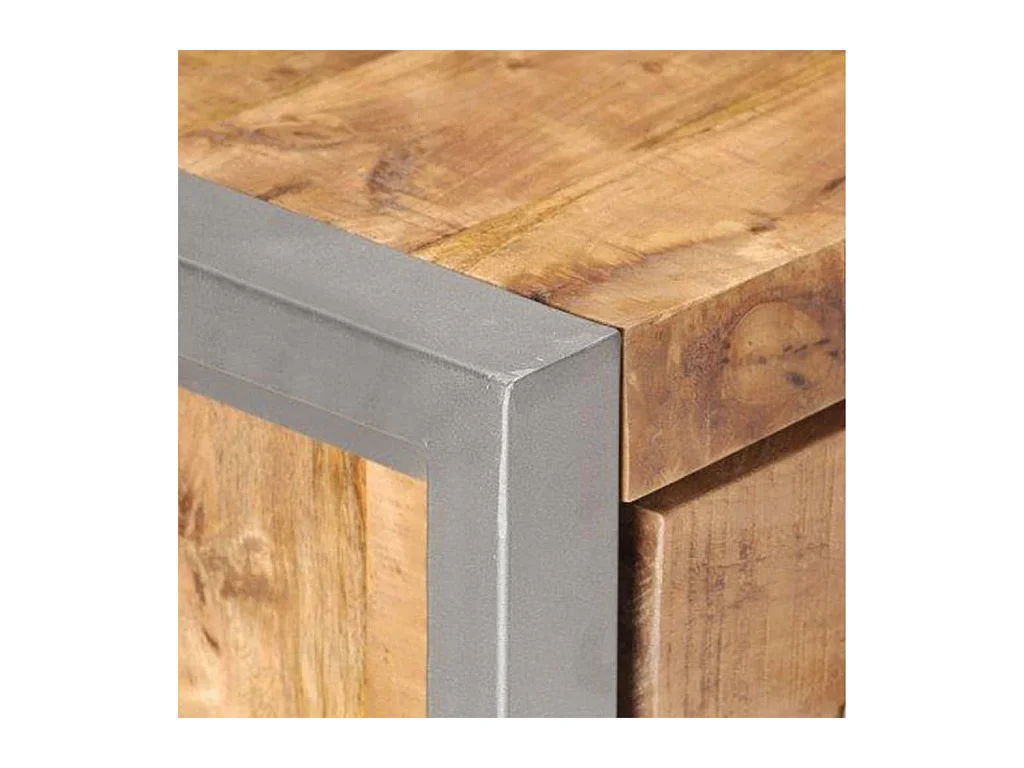 Credenza 60x35x70 cm in Legno di Mango Grezzo