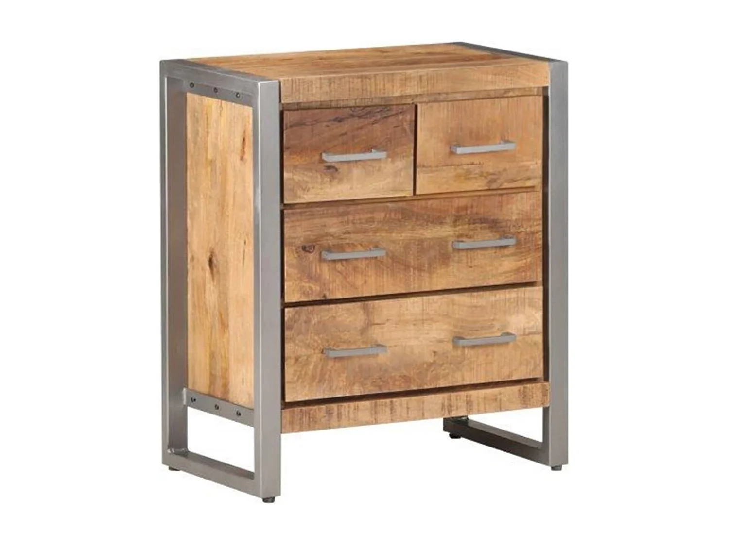 Buffet 60x35x70 cm Bois de manguier brut