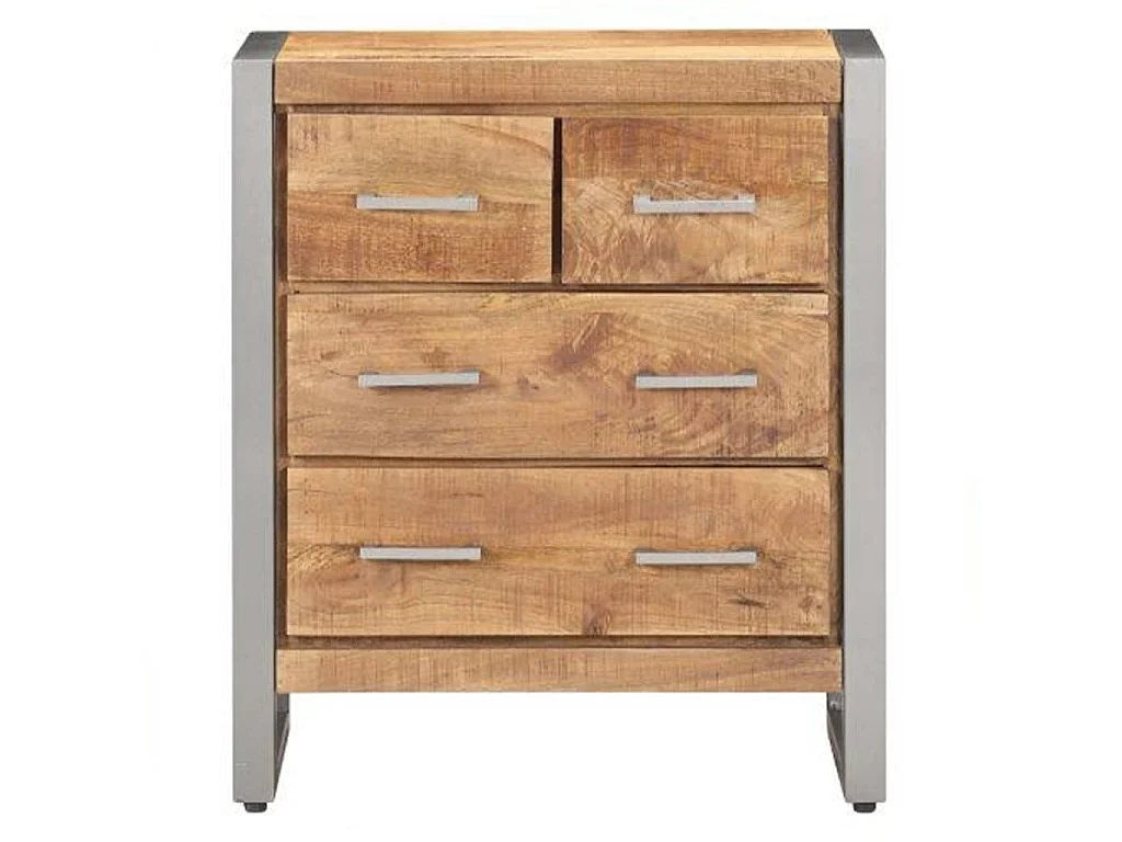 Buffet 60x35x70 cm Bois de manguier brut