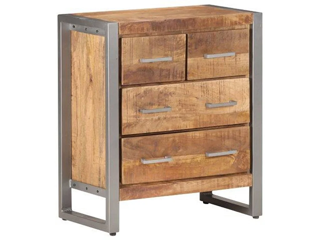 Buffet 60x35x70 cm Bois de manguier brut