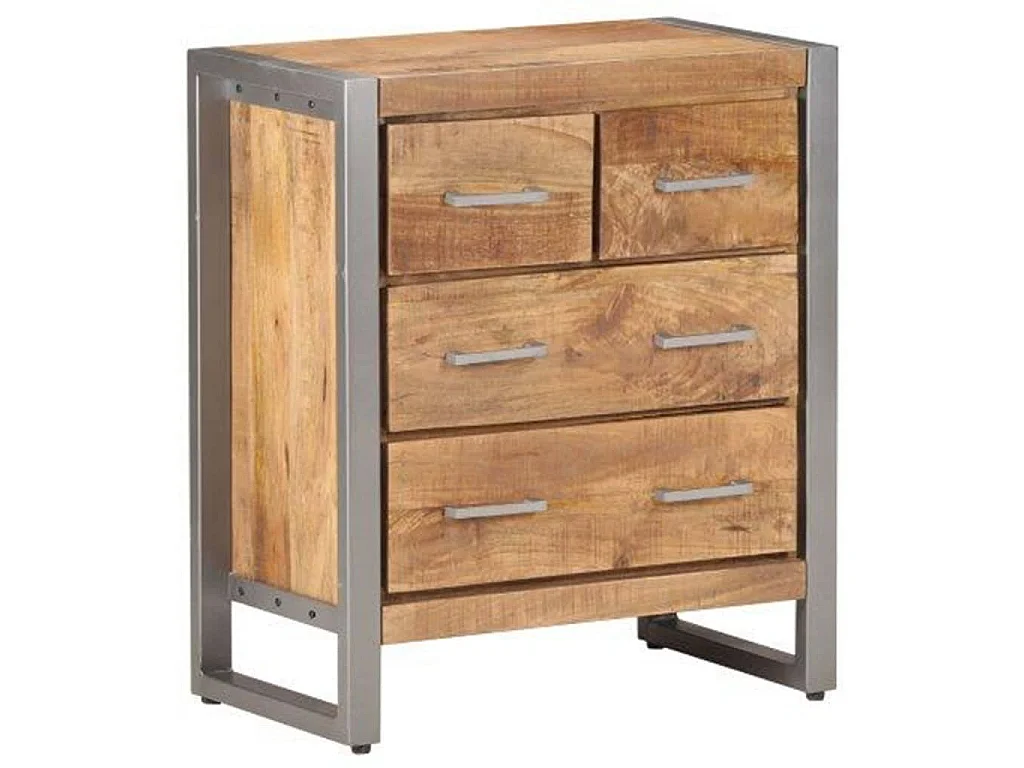 Buffet 60x35x70 cm Bois de manguier brut