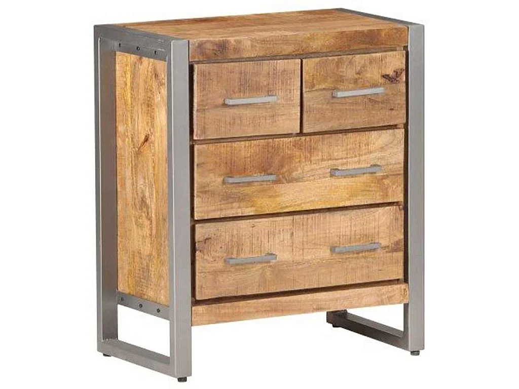 Buffet 60x35x70 cm Bois de manguier brut