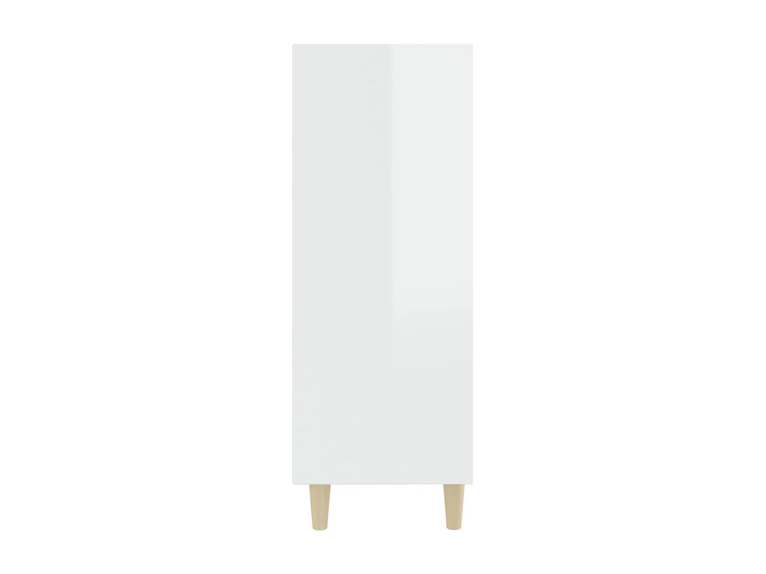 Buffet Blanc brillant 69,5x32,5x90 cm Bois d'ingénierie