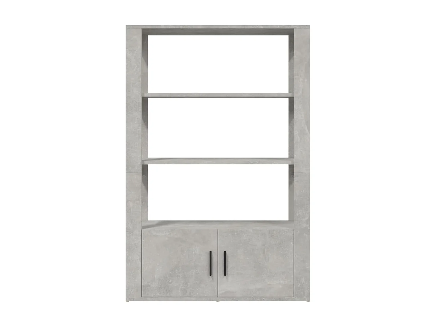 Dressoir 80x30x119,5 cm bewerkt hout betongrijs