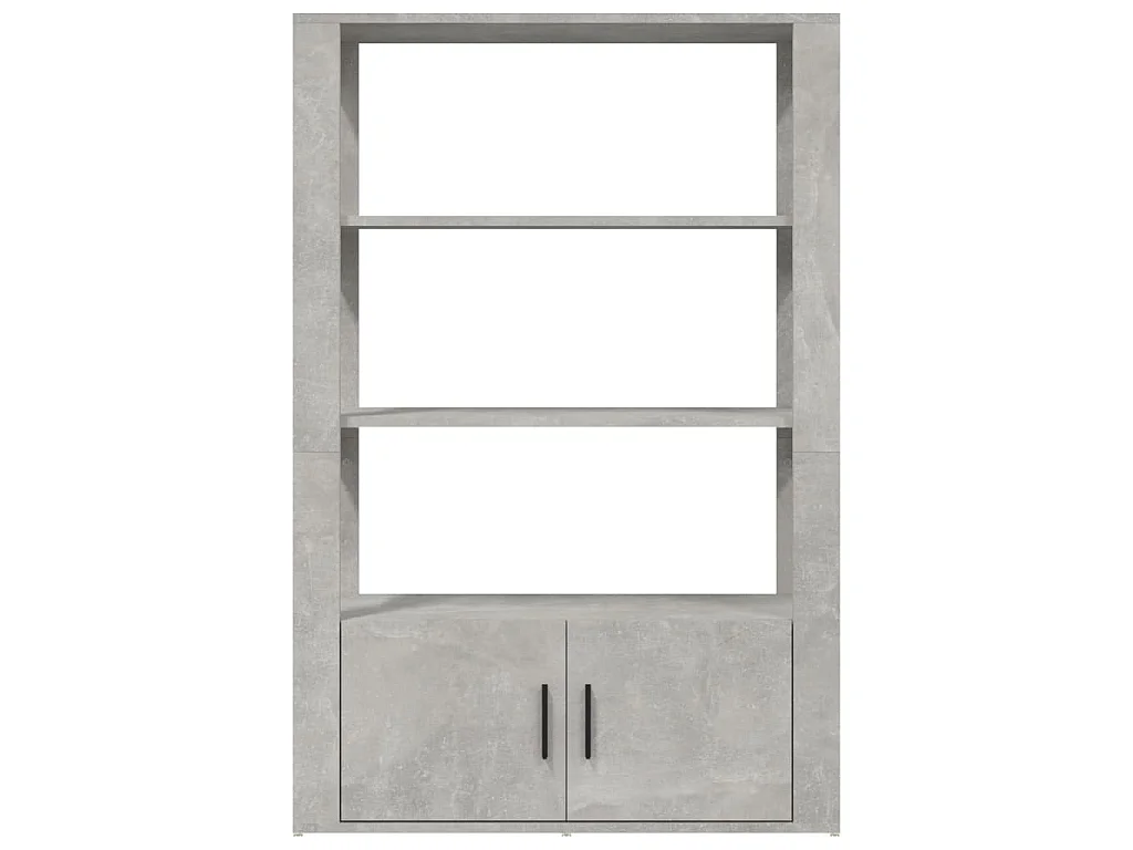 Dressoir 80x30x119,5 cm bewerkt hout betongrijs