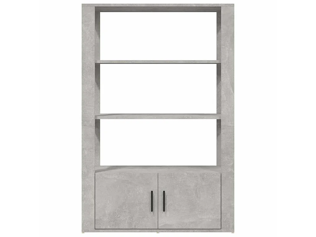 Dressoir 80x30x119,5 cm bewerkt hout betongrijs