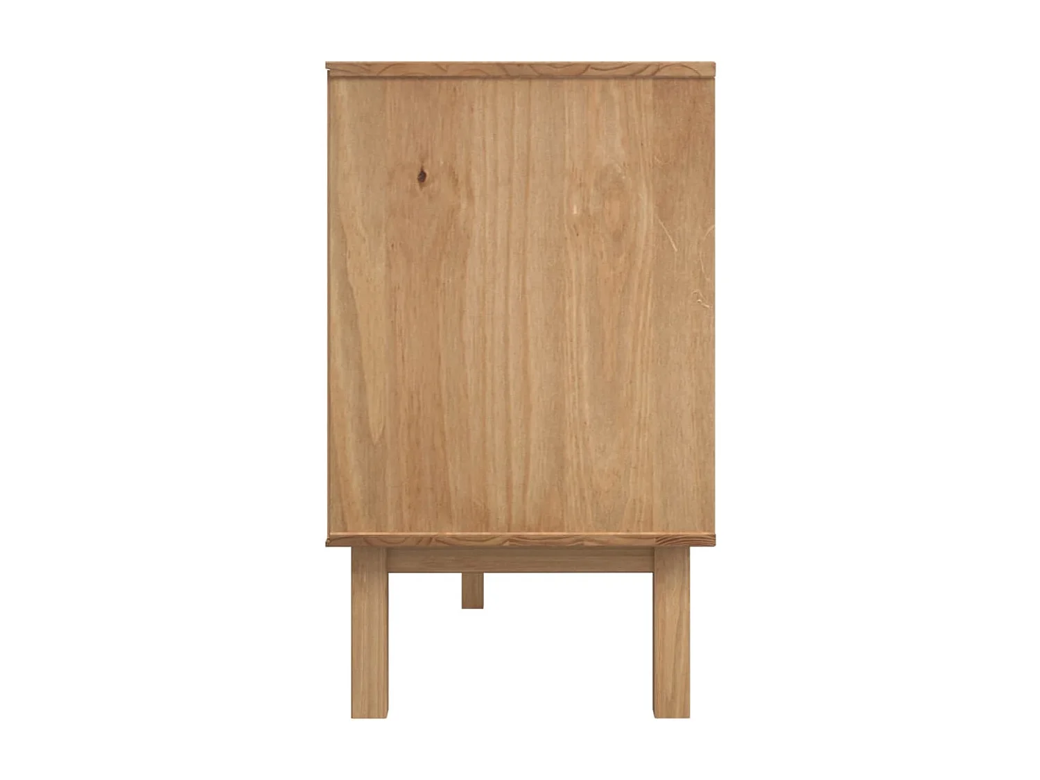 Credenza OTTA Marrone e Bianco 114x43x73,5 cm in Legno di Pino