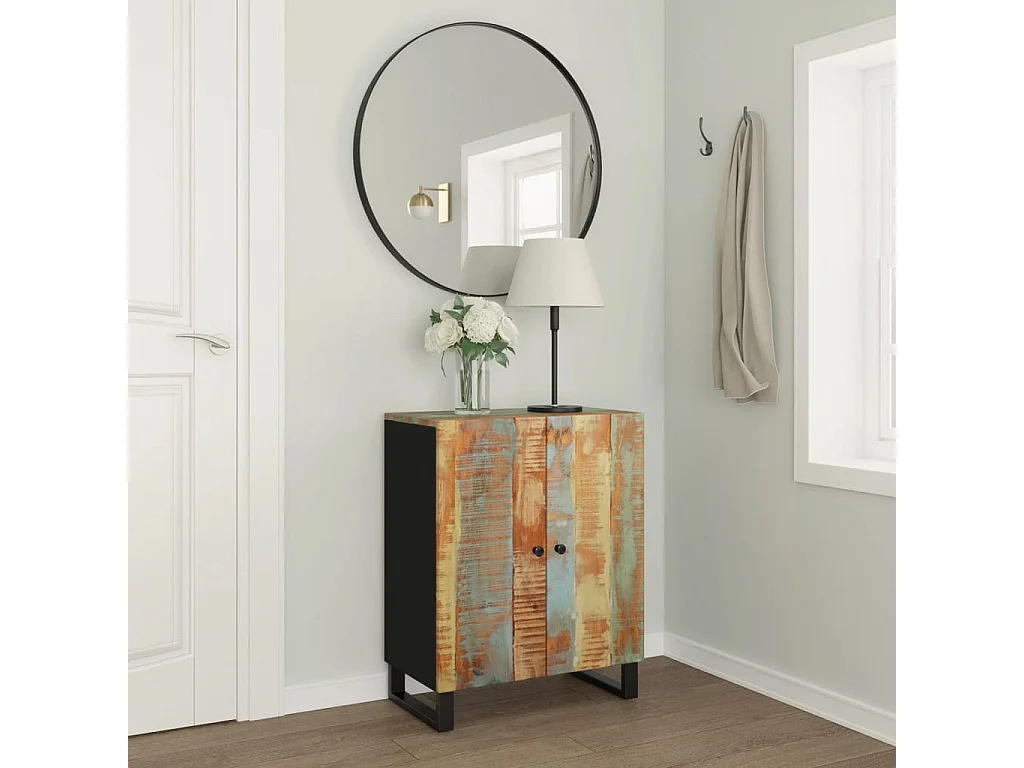 Dressoir 60x33x75 cm massief gerecycled hout