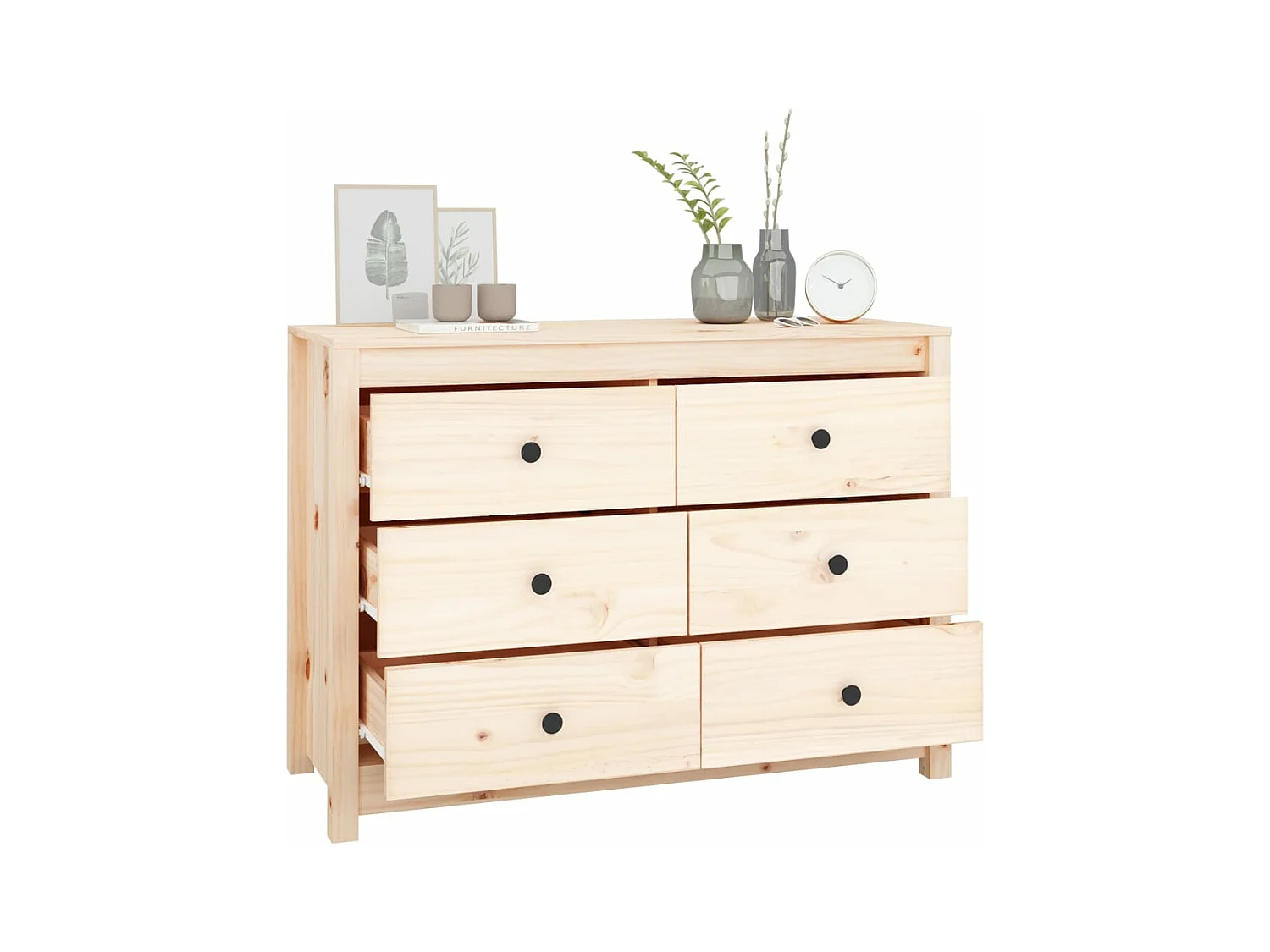 Armoire latérale 100x40x72 cm Bois de pin massif