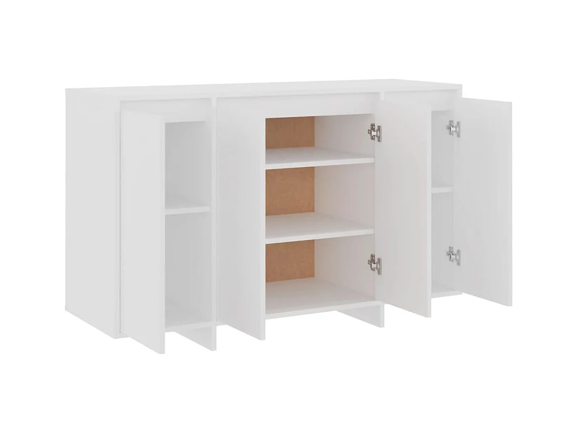 Buffet blanc 120x41x75 cm bois d'ingénierie