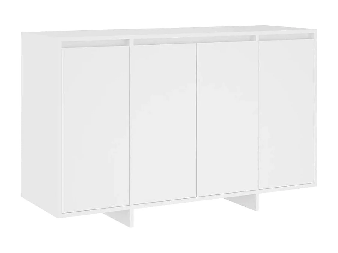 Buffet blanc 120x41x75 cm bois d'ingénierie