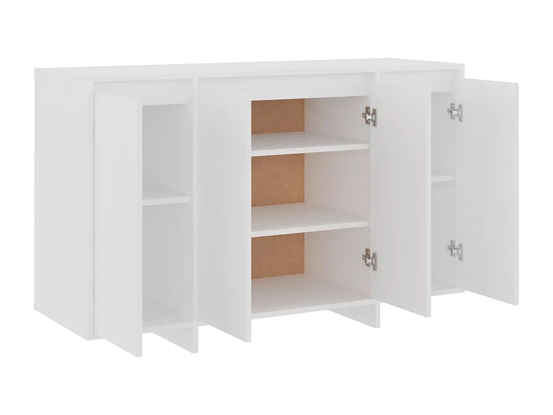 Buffet blanc 120x41x75 cm bois d'ingénierie