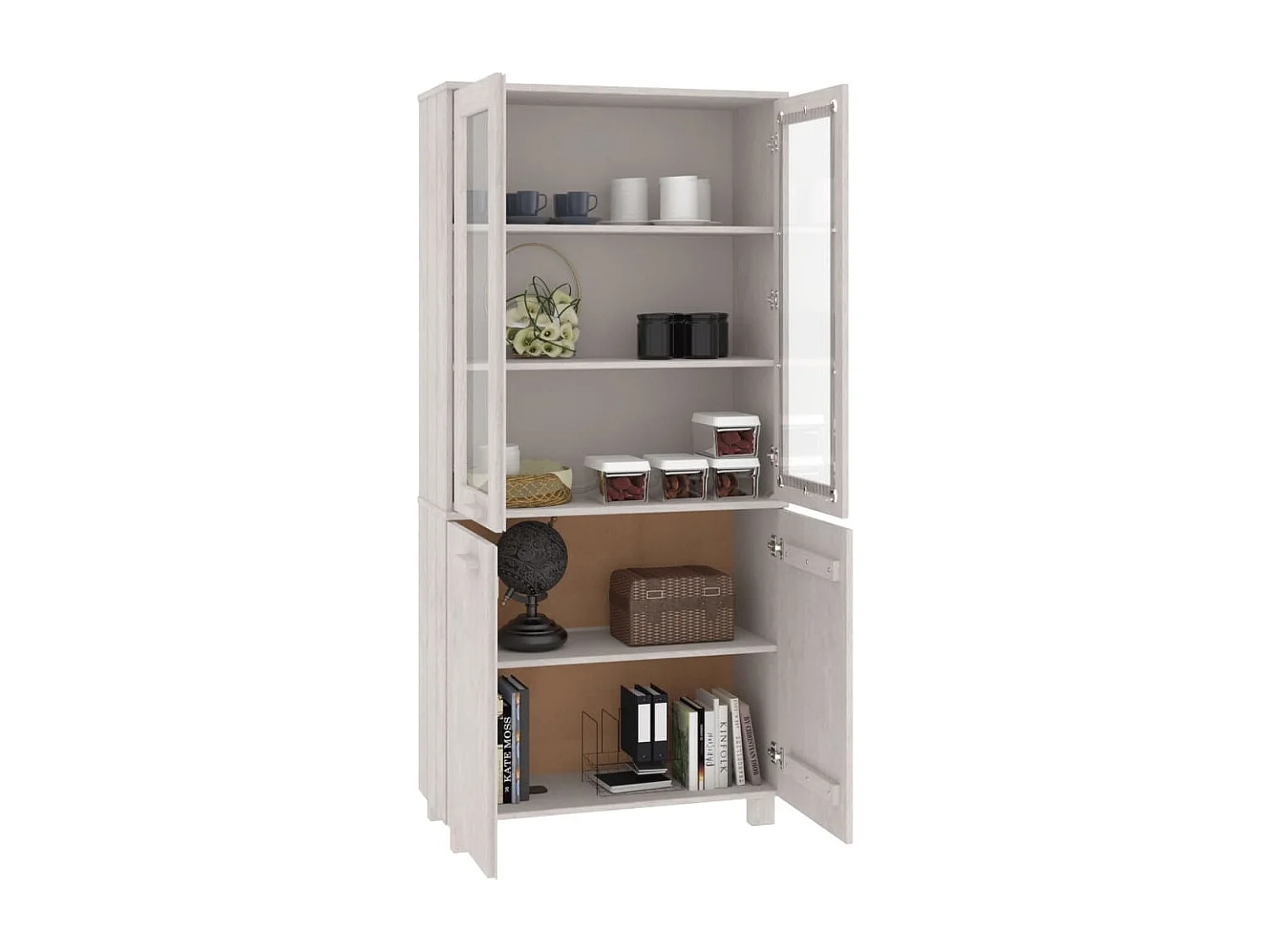 Buffet HAMAR Bois massif de pin Blanc
