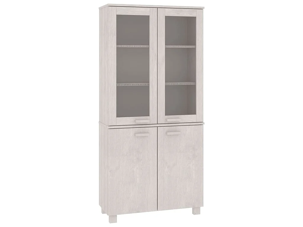 Buffet HAMAR Bois massif de pin Blanc