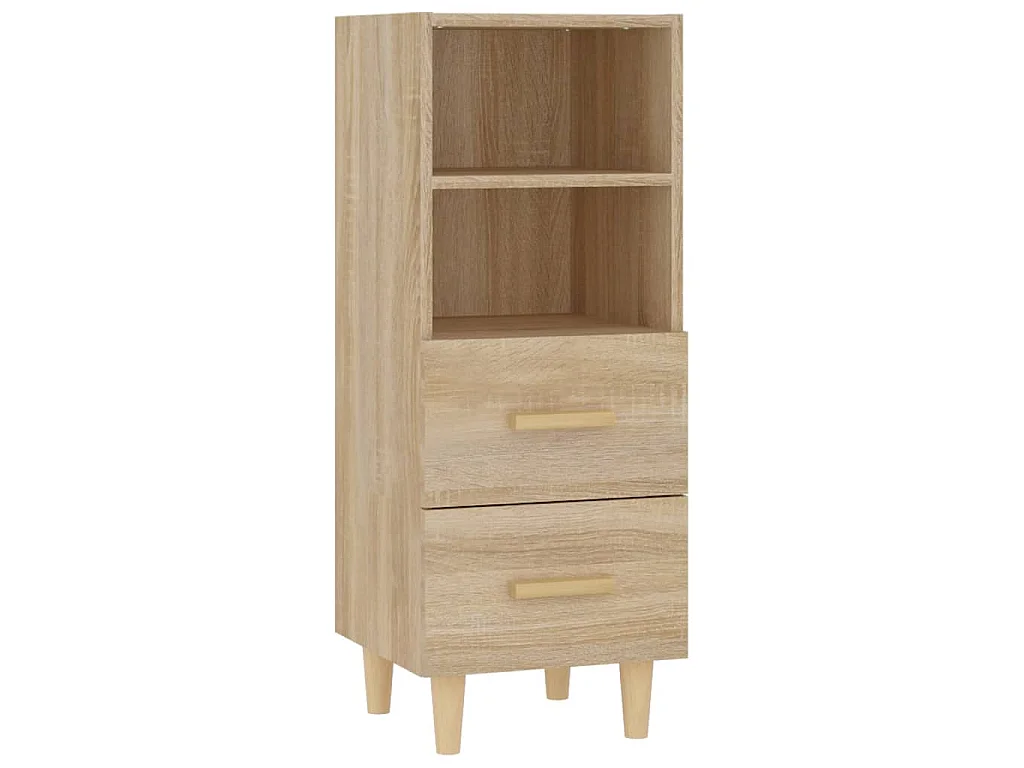 Buffet Chêne sonoma 34,5x34x90 cm Bois d'ingénierie