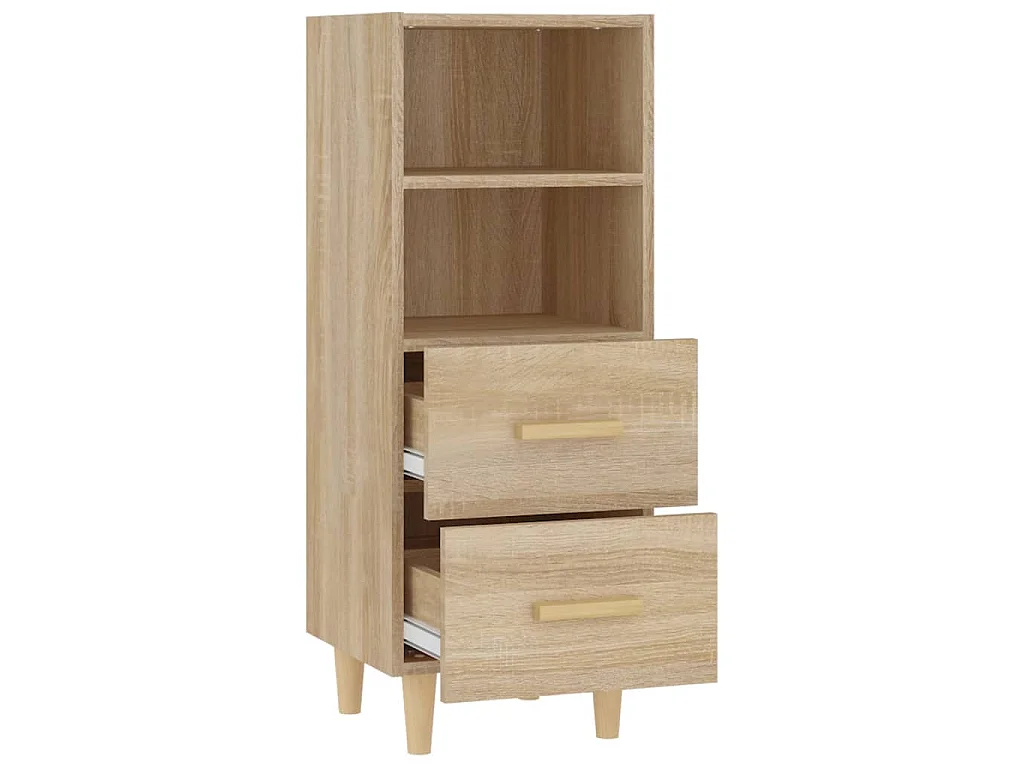 Buffet Chêne sonoma 34,5x34x90 cm Bois d'ingénierie