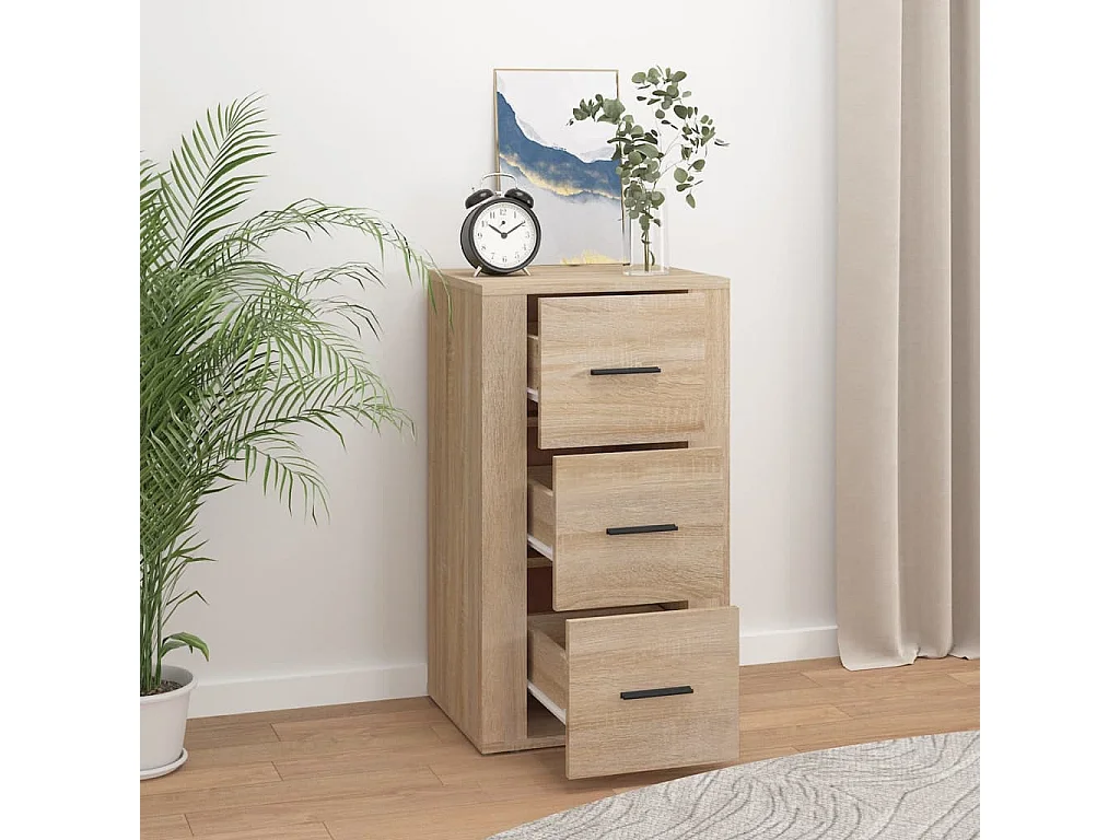 Buffet Chêne sonoma 40x33x70 cm Bois d'ingénierie