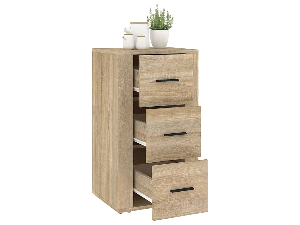 Buffet Chêne sonoma 40x33x70 cm Bois d'ingénierie