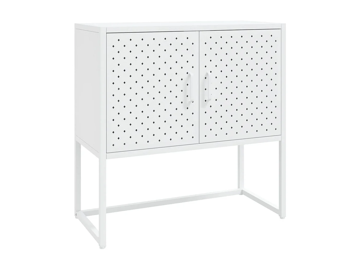 Buffet Blanc 75x35x75 cm Acier
