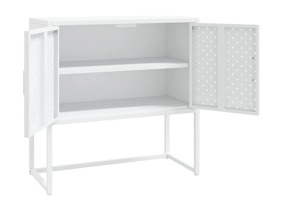Buffet Blanc 75x35x75 cm Acier