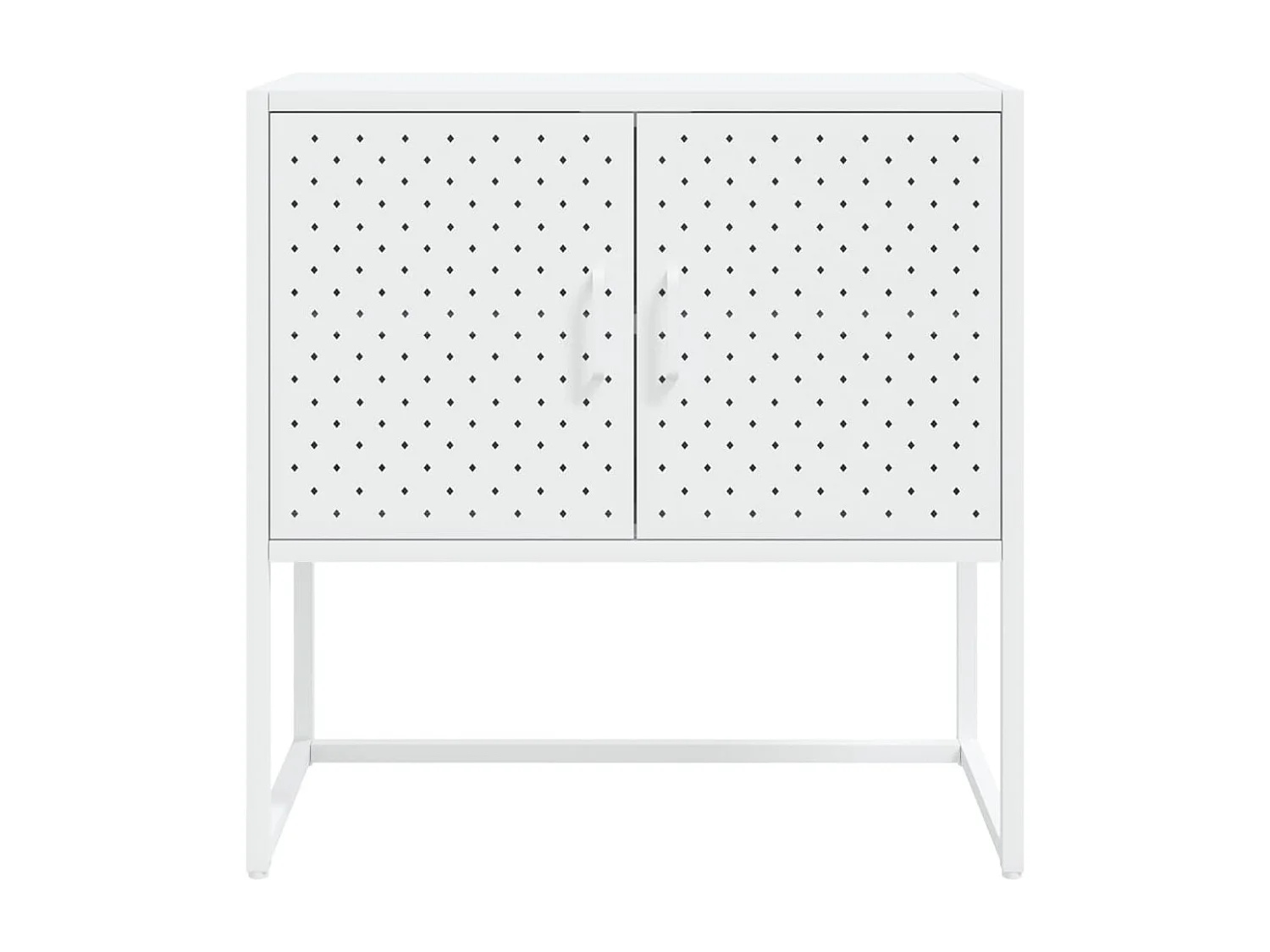 Buffet Blanc 75x35x75 cm Acier