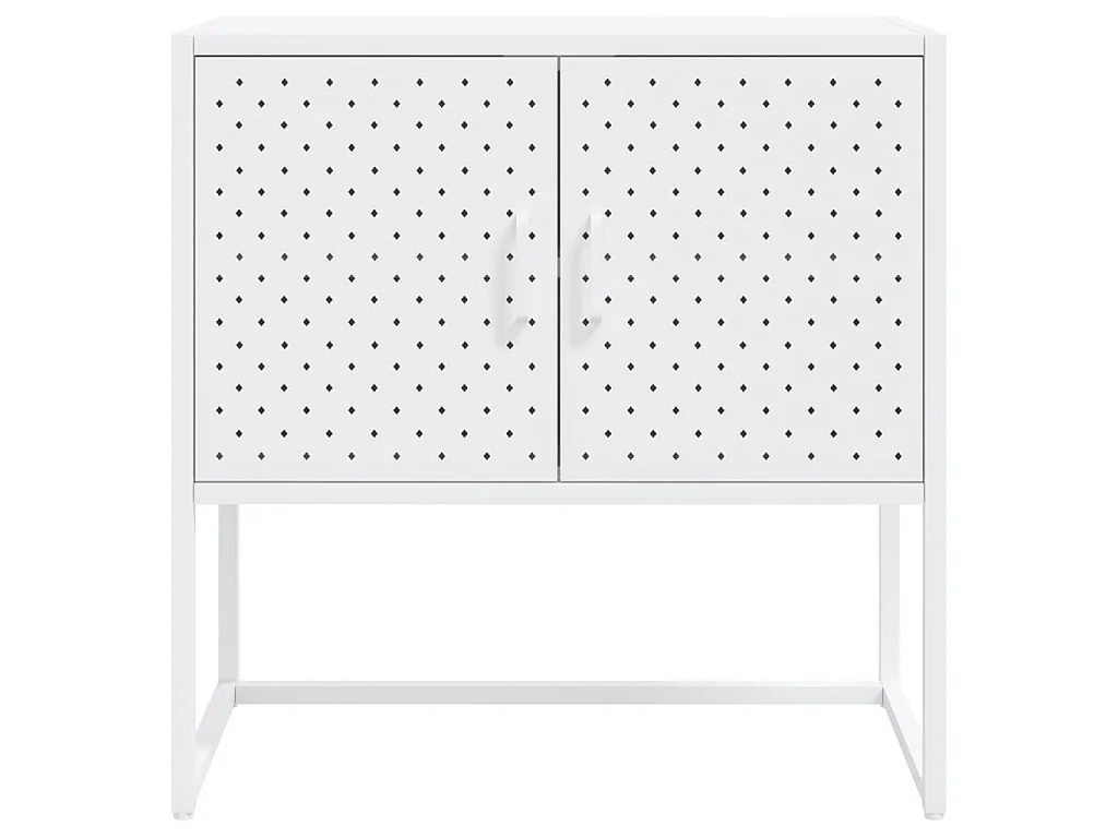Dressoir 75x35x75 cm staal wit