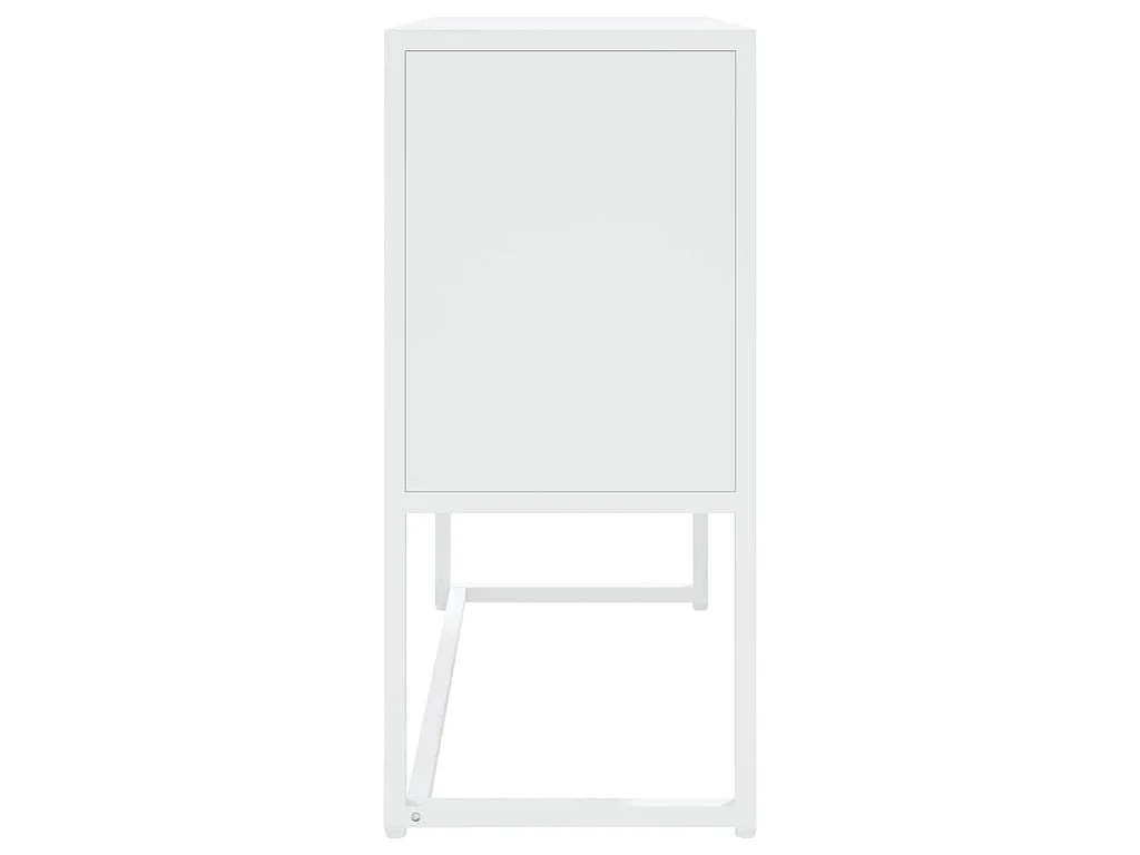 Aparador de acero blanco 75x35x75 cm