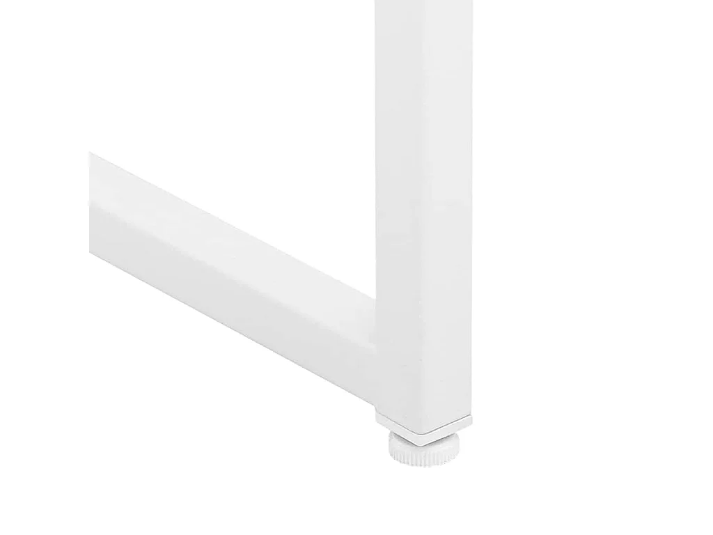 Aparador de acero blanco 75x35x75 cm