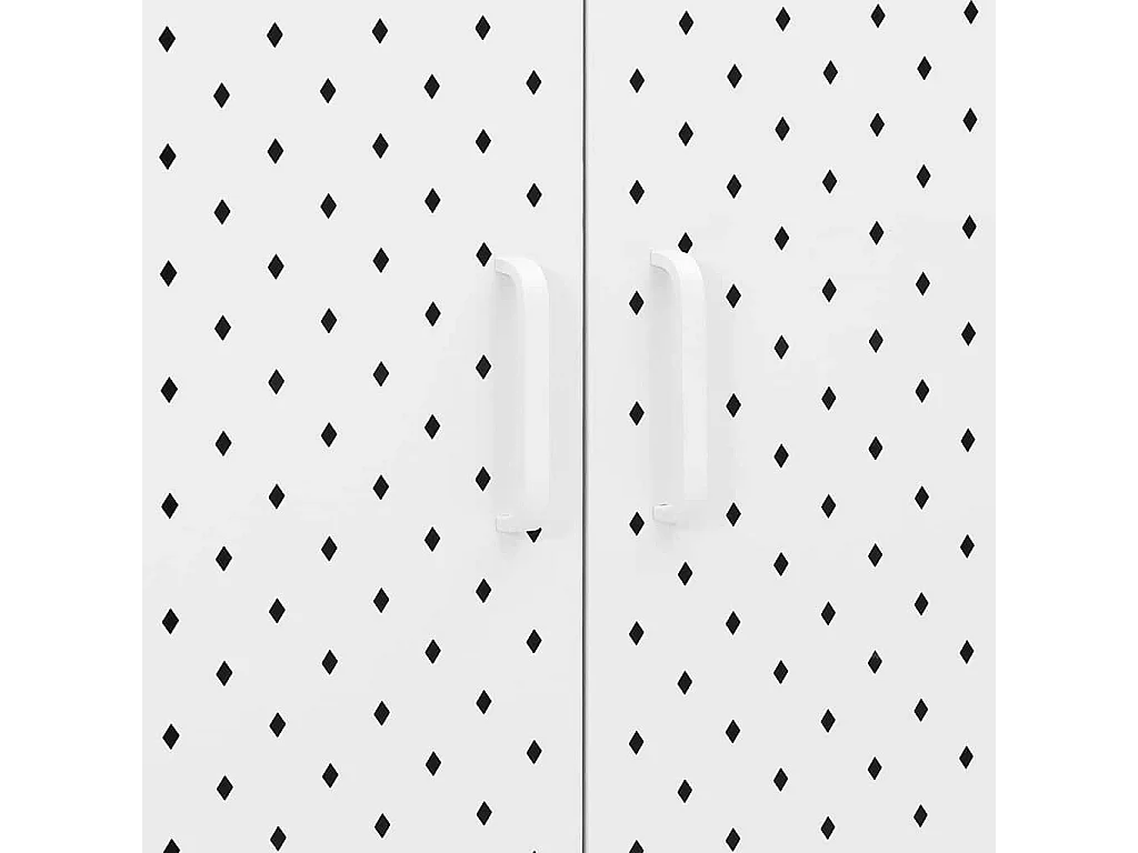 Aparador de acero blanco 75x35x75 cm