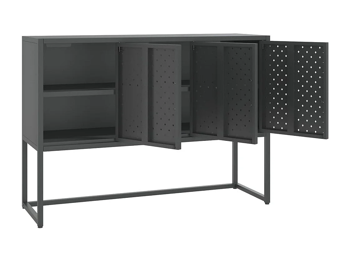 Sideboard Anthrazit 105x35x75 cm Stahl