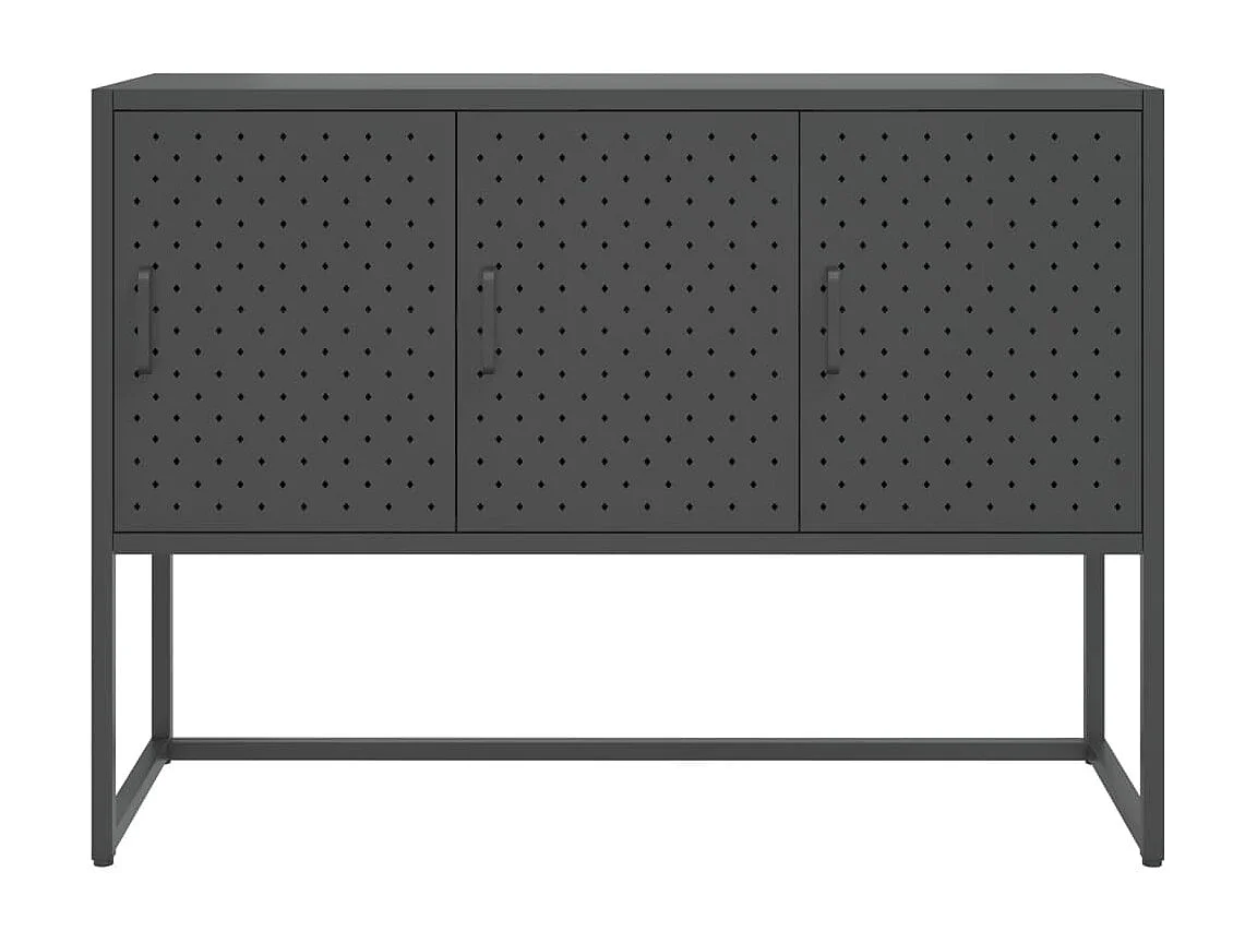 Sideboard Anthrazit 105x35x75 cm Stahl