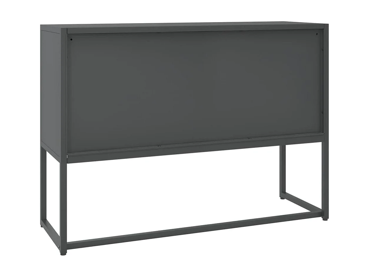 Sideboard Anthrazit 105x35x75 cm Stahl