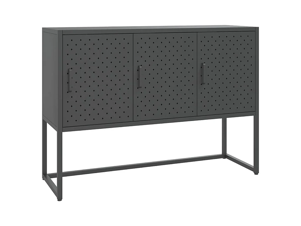 Buffet Anthracite 105x35x75 cm Acier