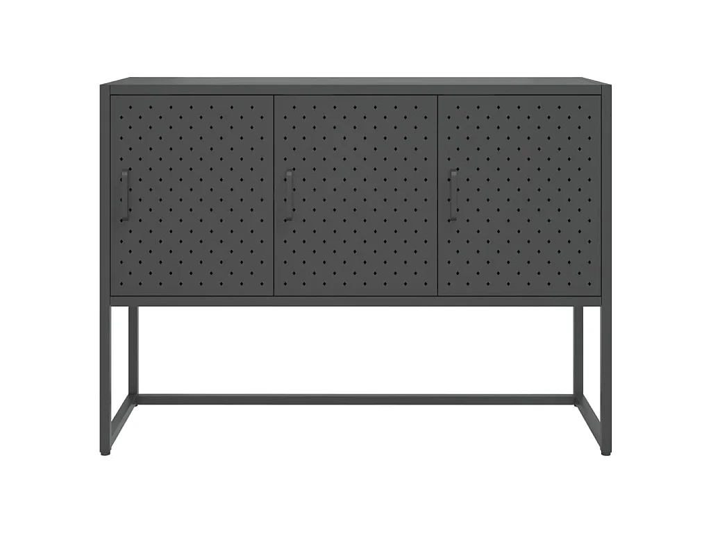 Buffet Anthracite 105x35x75 cm Acier