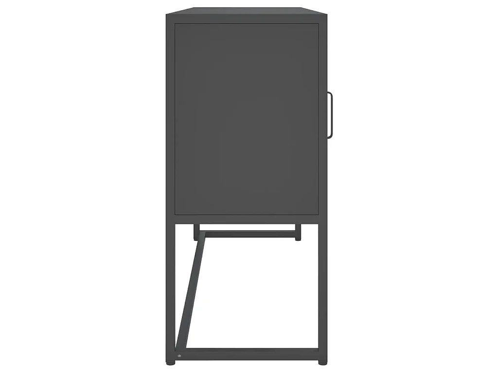 Buffet Anthracite 105x35x75 cm Acier