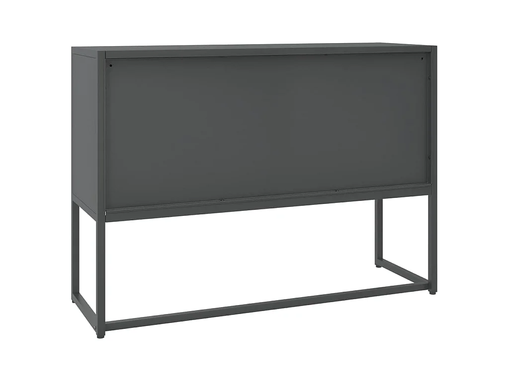 Buffet Anthracite 105x35x75 cm Acier