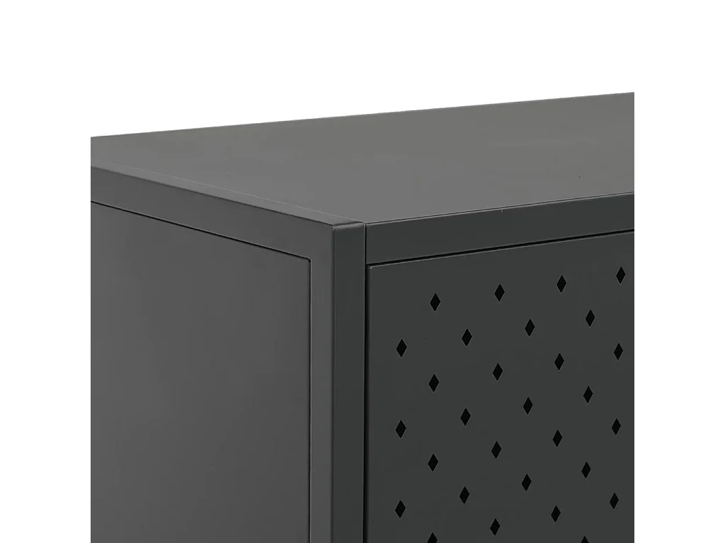 Buffet Anthracite 105x35x75 cm Acier