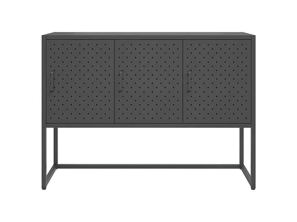 Buffet Anthracite 105x35x75 cm Acier